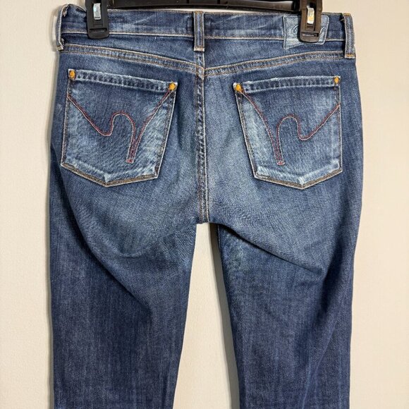 Citizens of Humanity Ava Low Rise Straight Leg Jeans Women's 26 Blue Distressed - Picture 12 of 16